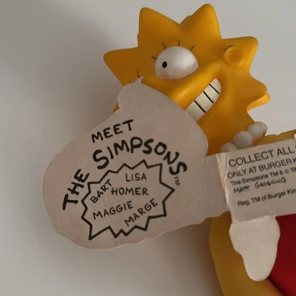 VTG. 1990 THE SIMPSON FAMILY DOLLS COMPLETE EUC